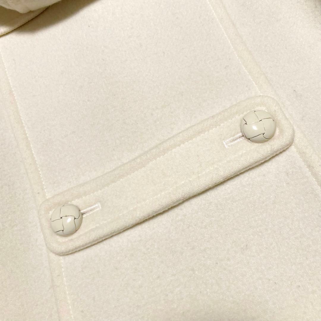 希少 バーバリーブルーレーベル ダッフルコート ノバチェック アイボリー 38