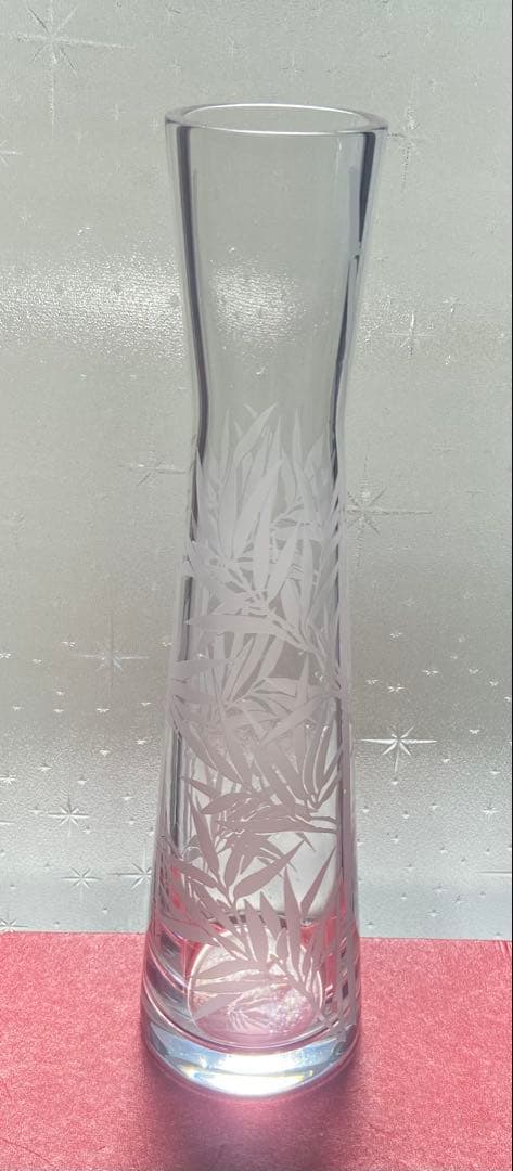 バカラ 草文花　花瓶　フラワーベース　大型サイズ