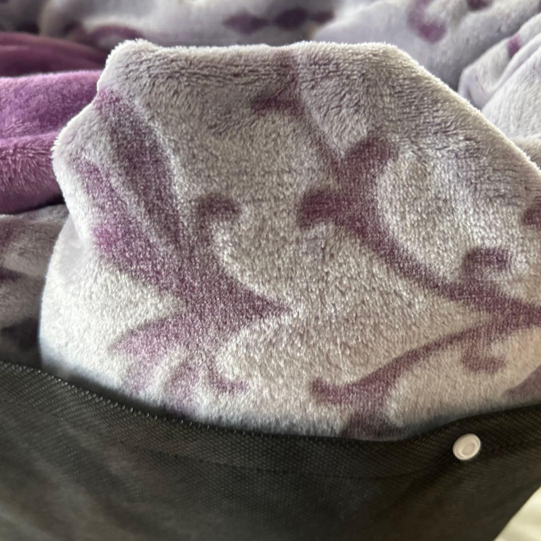 新品未使用品　希少なクイーンサイズ　西川　掛け布団カバー　ラベンダー色　フワフワ