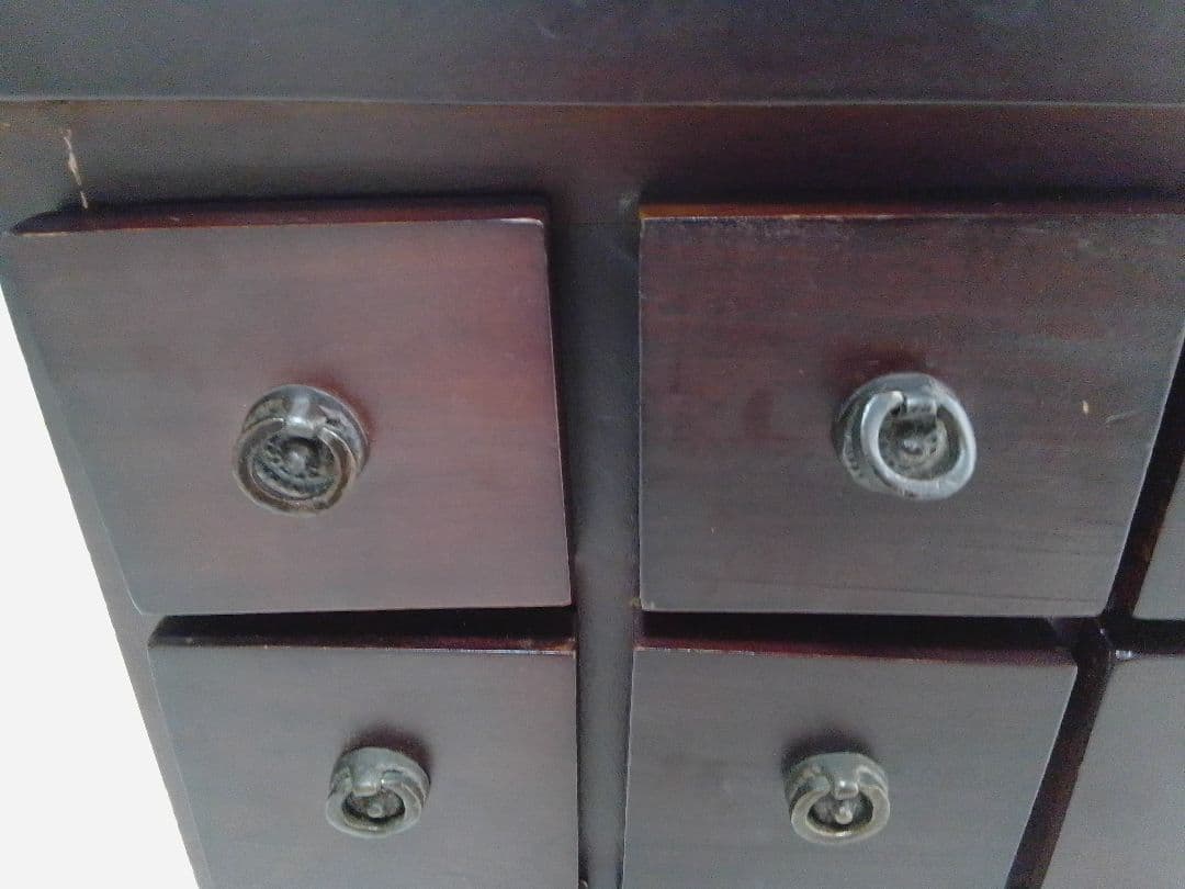 薬箪笥 21杯 アンティーク 73×37×高さ36.5cm 和箪笥 木製 レトロ