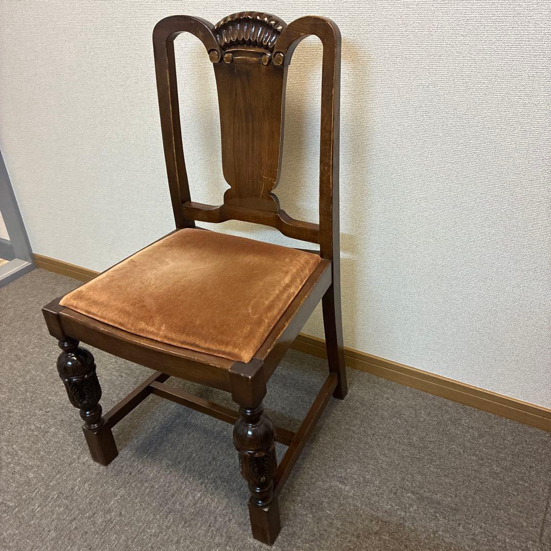 英国アンティーク椅子　バルボスレッグ