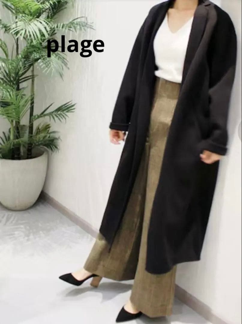 plage ハミルトンテーラードコート36 ブラウン
