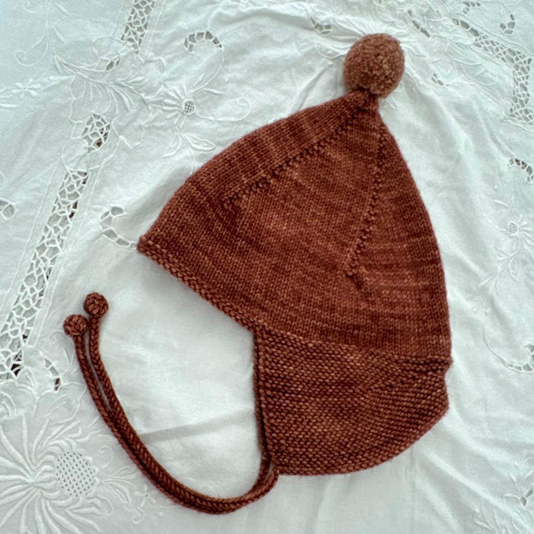 帽子 misha&puff Pointy Peak Hat Chestnut4-8y