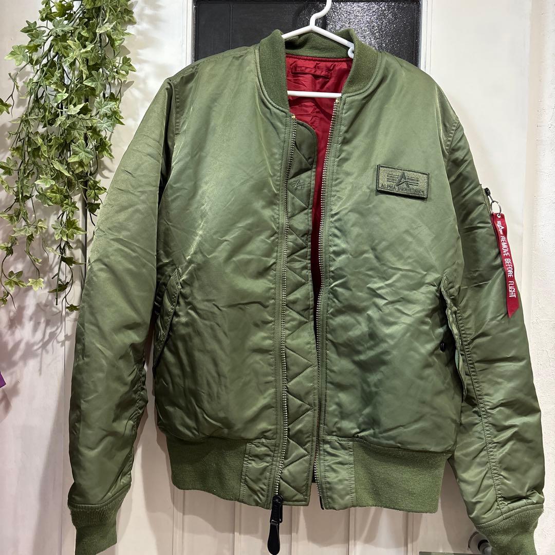 ALPHA INDUSTRIES MA-1 フライトジャケット グリーン　XL