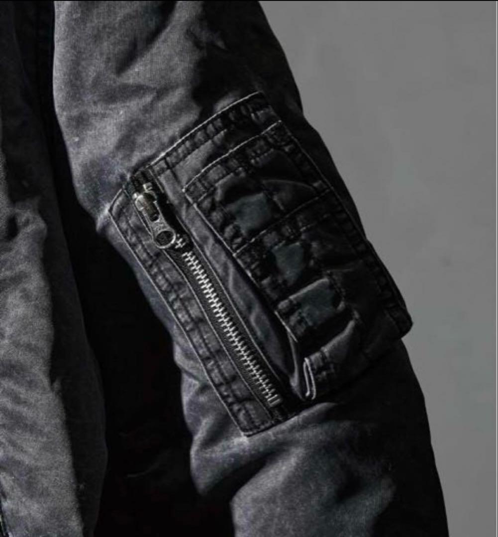 ヴィンテージ加工 ショートMA-1ジャケット/ミリタリージャケ/フライト　短丈