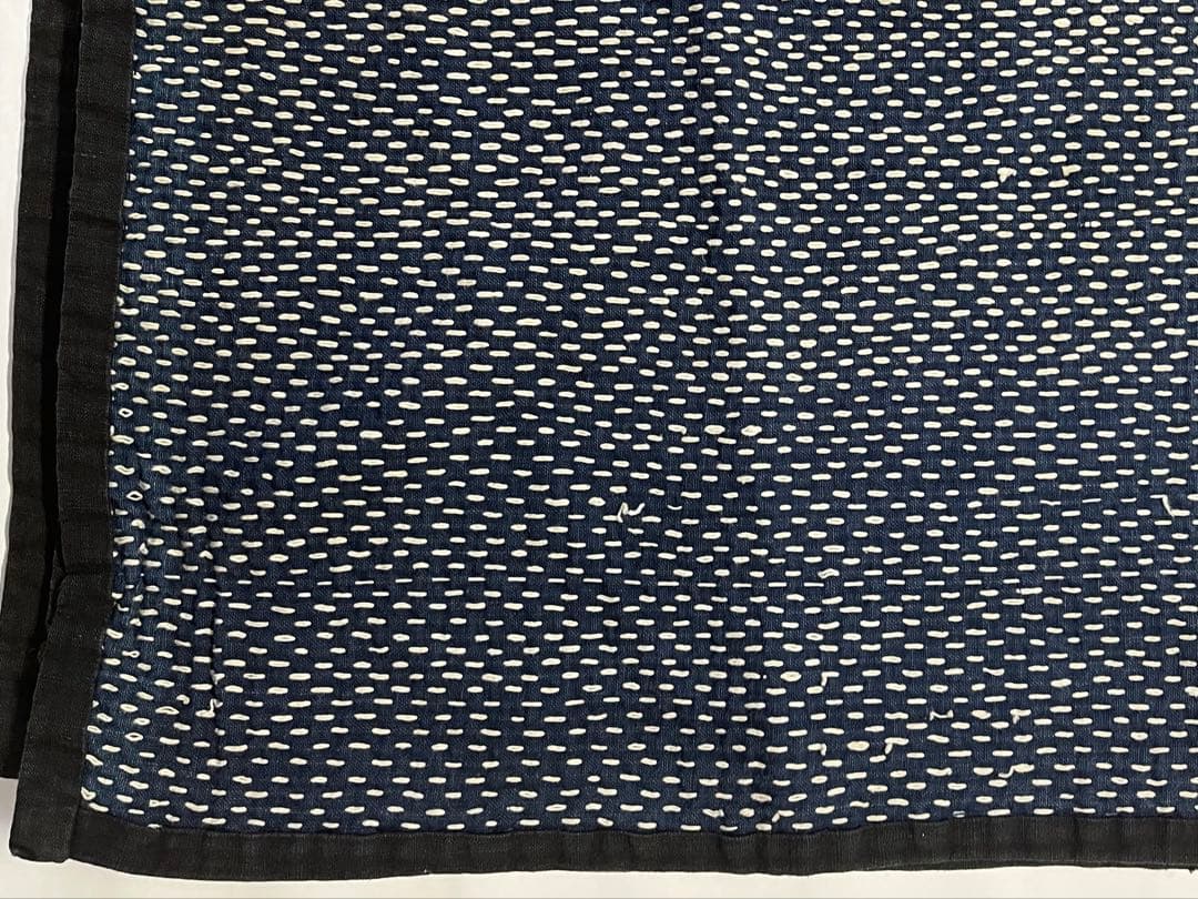 古布　木綿　希少手刺しラグ　ボロ　襴繹