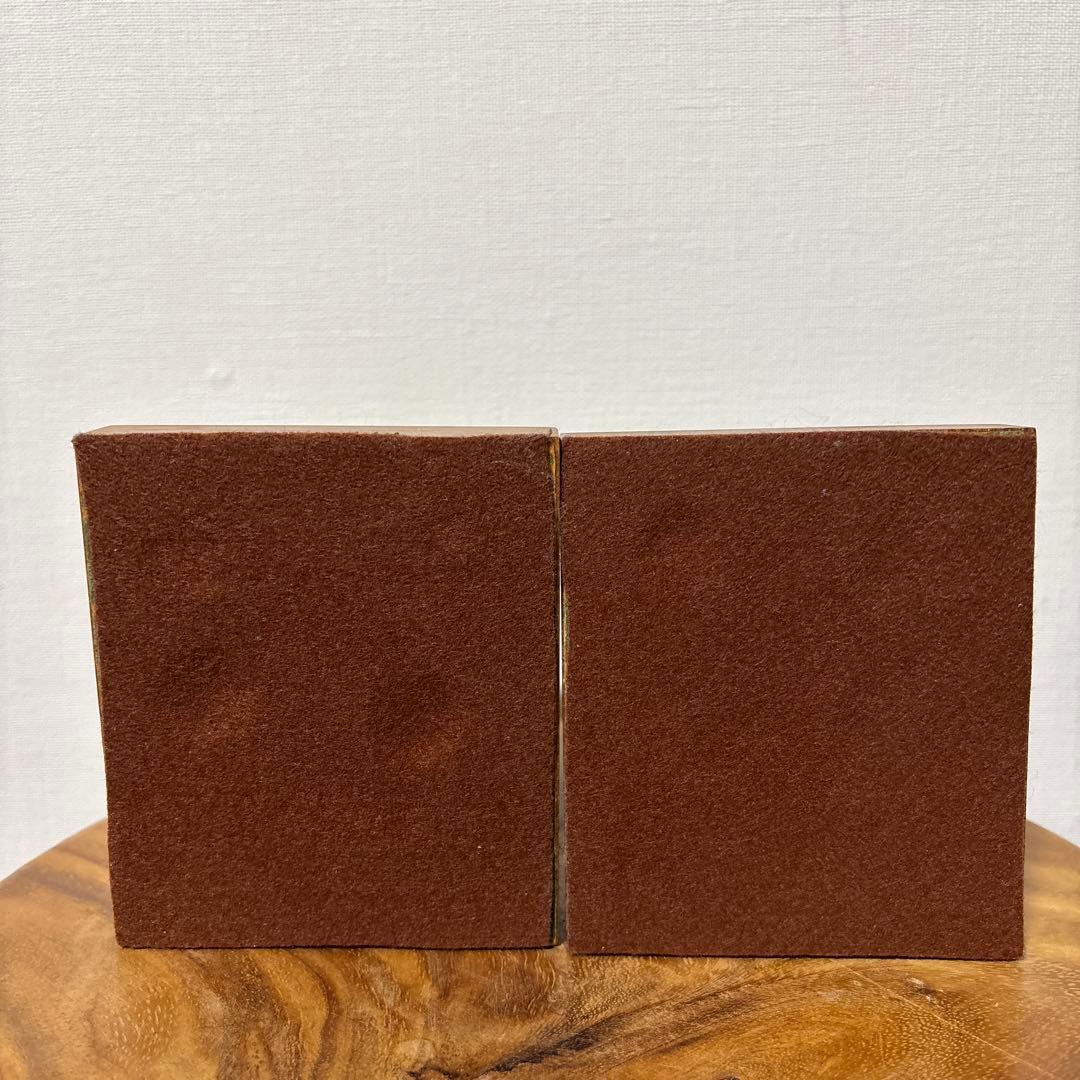 ヴィンテージ メキシコ 作家もの 木彫り 彫刻 ブックエンド インテリア 置物