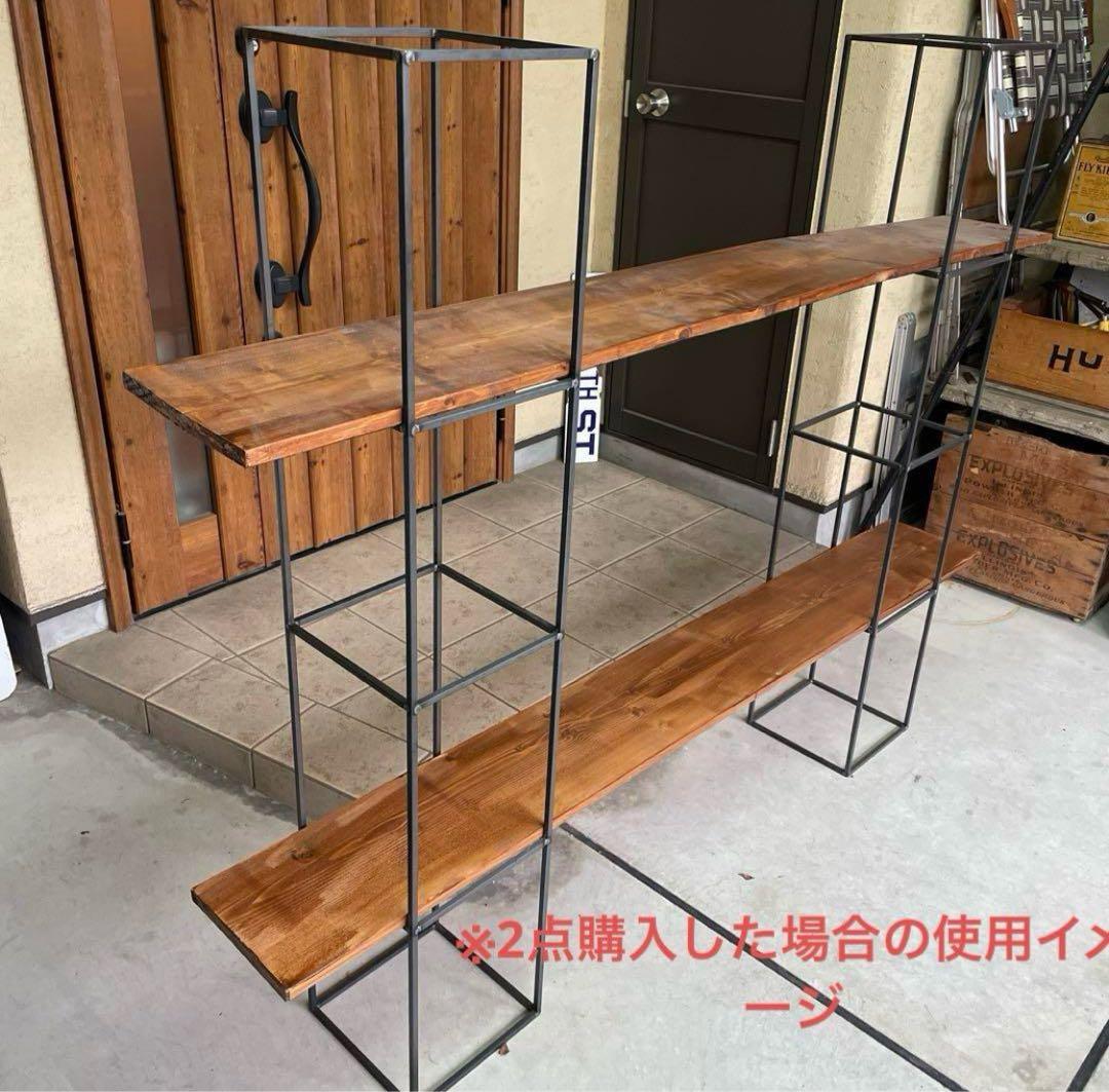 インダストリアル アイアン ラック シェルフ 1点 シャビー 店舗什器（Ｂ）