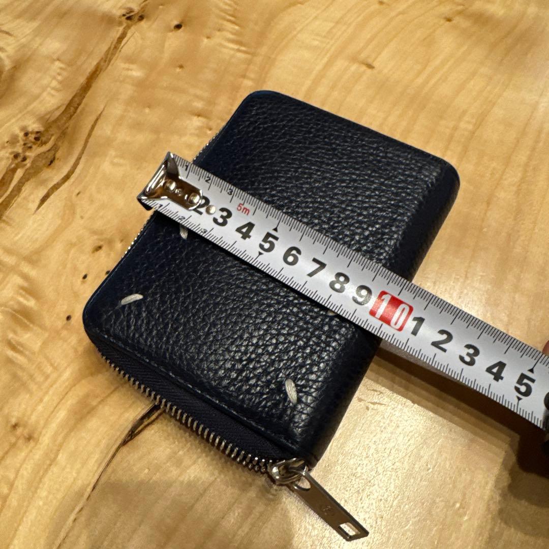 マルジェラレザー 二つ折り財布 ネイビー