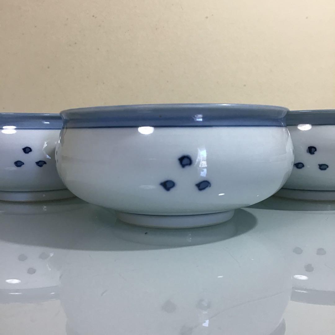 さくあさ❣️源右衛門　染付つばき絵　鉢碗　取鉢5ヶ