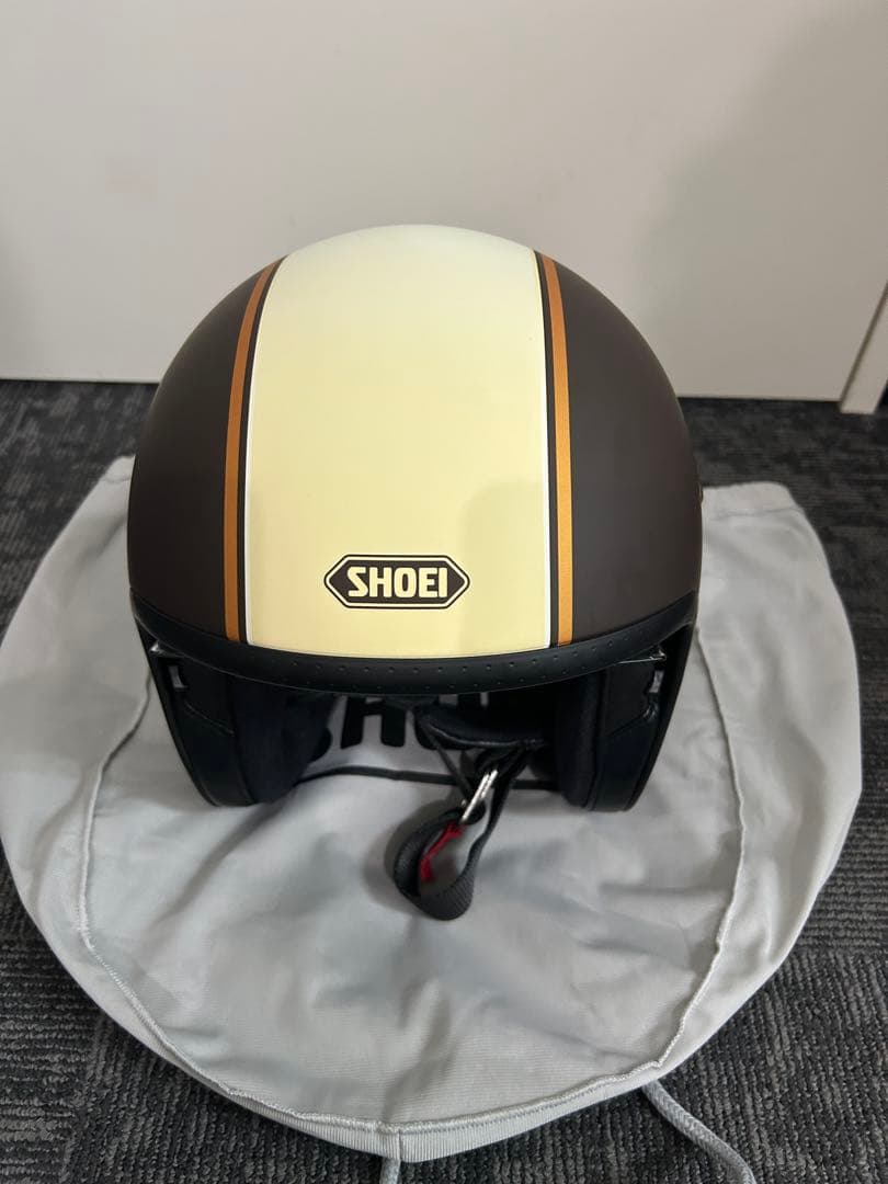 美品　SHOEI ジェットヘルメット j・o キャブレター ブラウン S