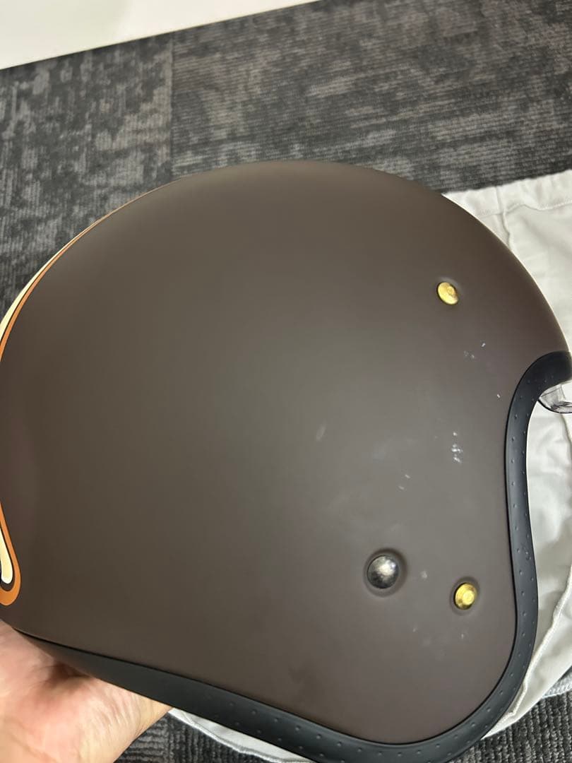 美品　SHOEI ジェットヘルメット j・o キャブレター ブラウン S