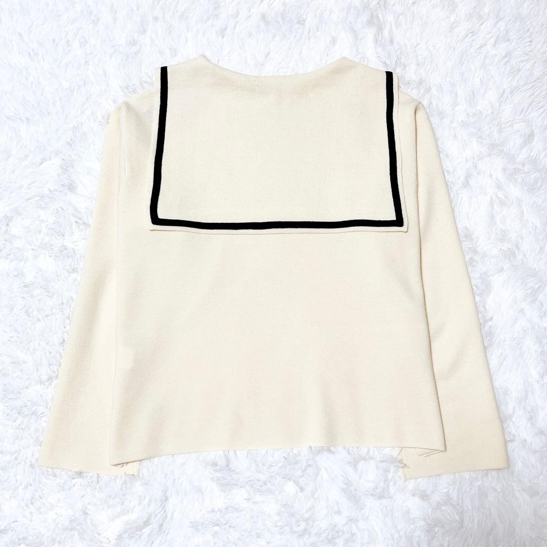 【いちごカレー】【新品未使用】オーシバル　セーラーカラーニット　ロゴ刺繍