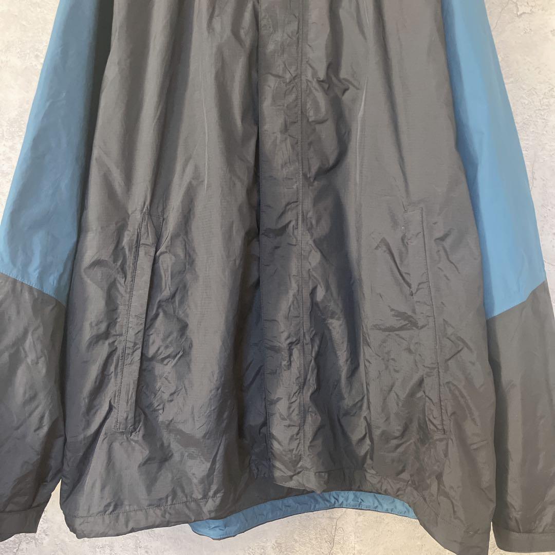 ザノースフェイス　ハイベント　マウンテンパーカー　ナイロン　黒×青　メンズXXL