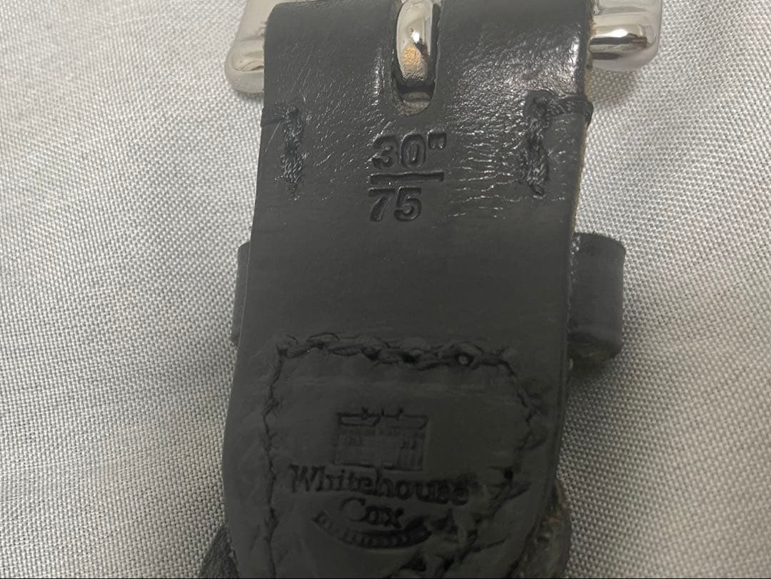 Whitehouse Cox メッシュベルト 30/75 28㎜ ブラック