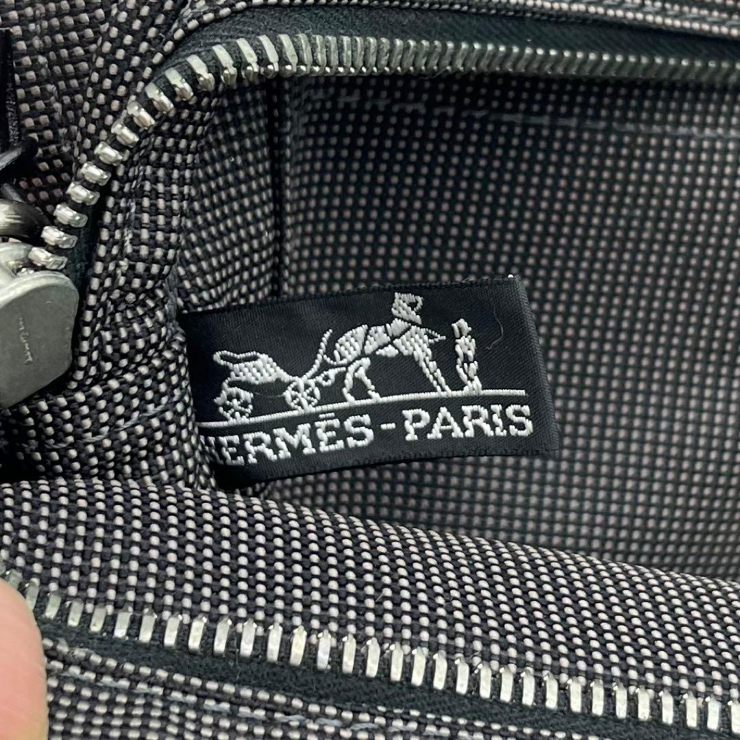 HERMES エルメス エールラインPM トート グレー 鍵2 カデナ