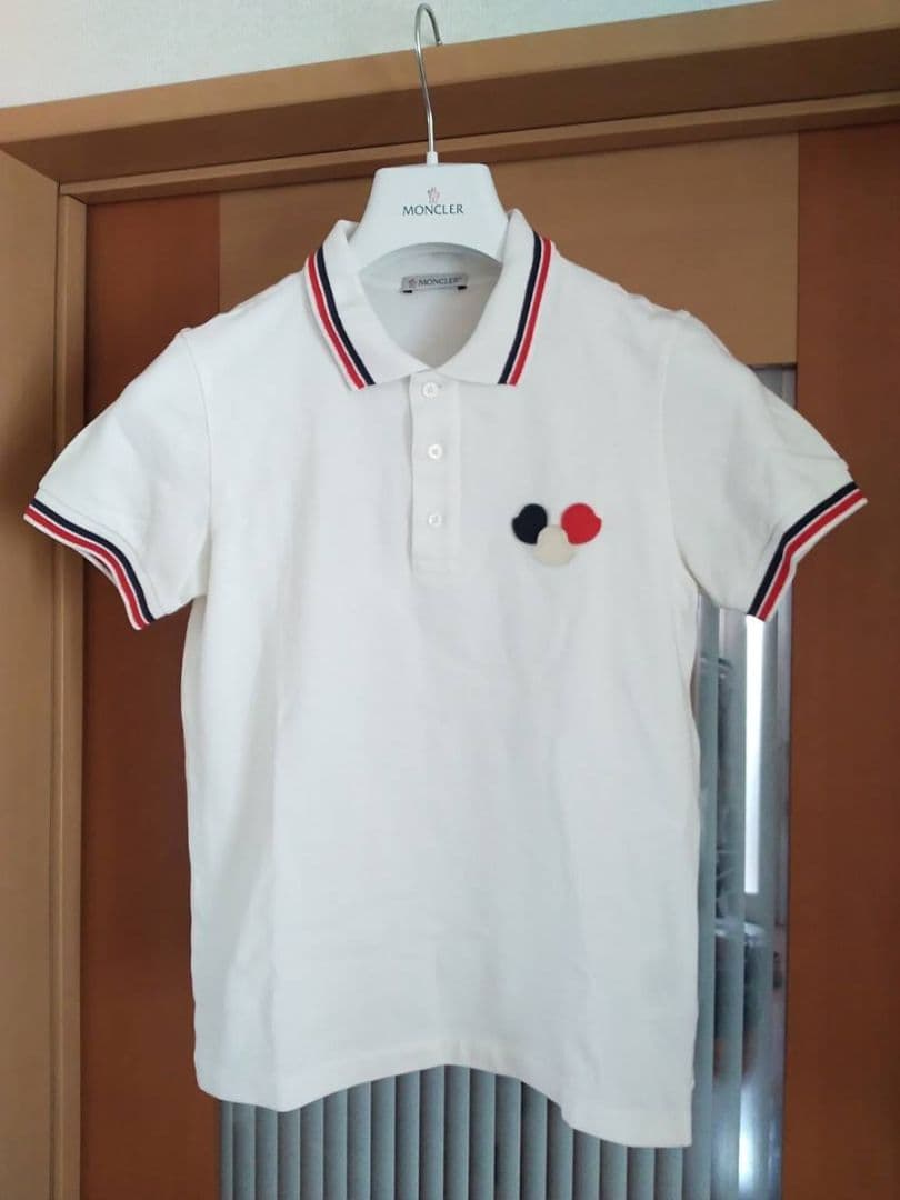 正規品　モンクレール　半袖　ポロシャツ　MONCLER 　白