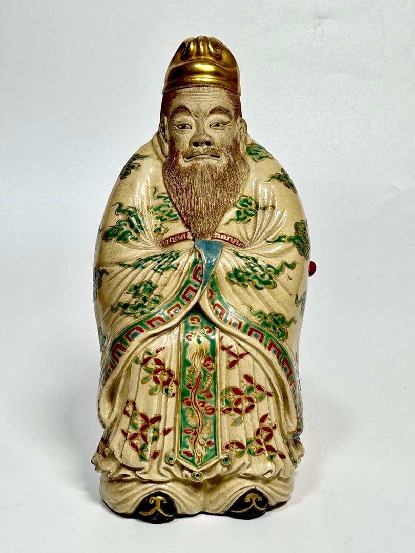 雲林院 寶山 泰平寶山 関羽像 関帝像 明治6年 Bowesコレクション 京焼