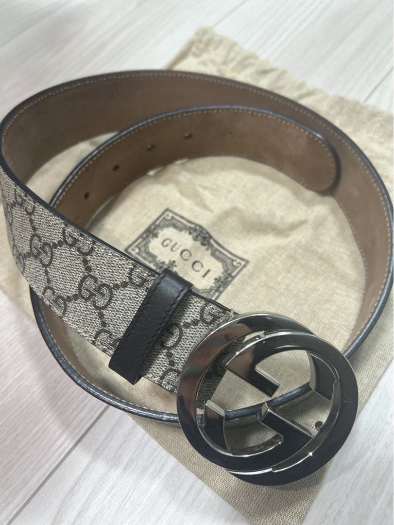GUCCI GGパターン ベルト 保存袋付き