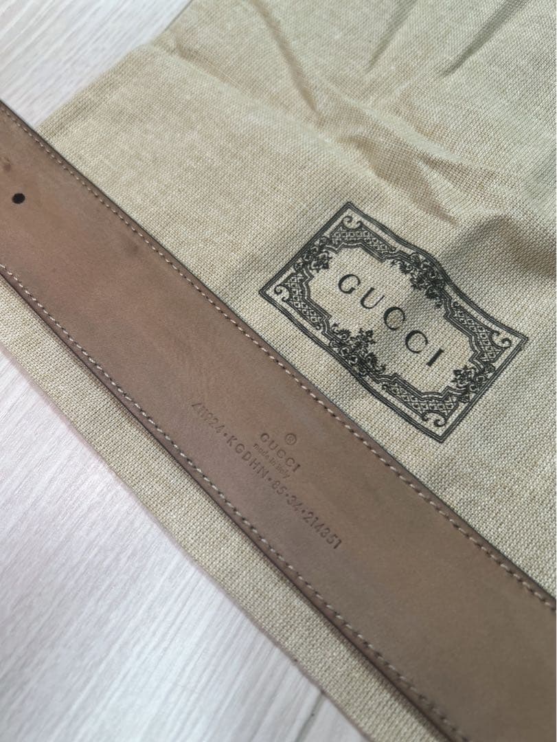 GUCCI GGパターン ベルト 保存袋付き