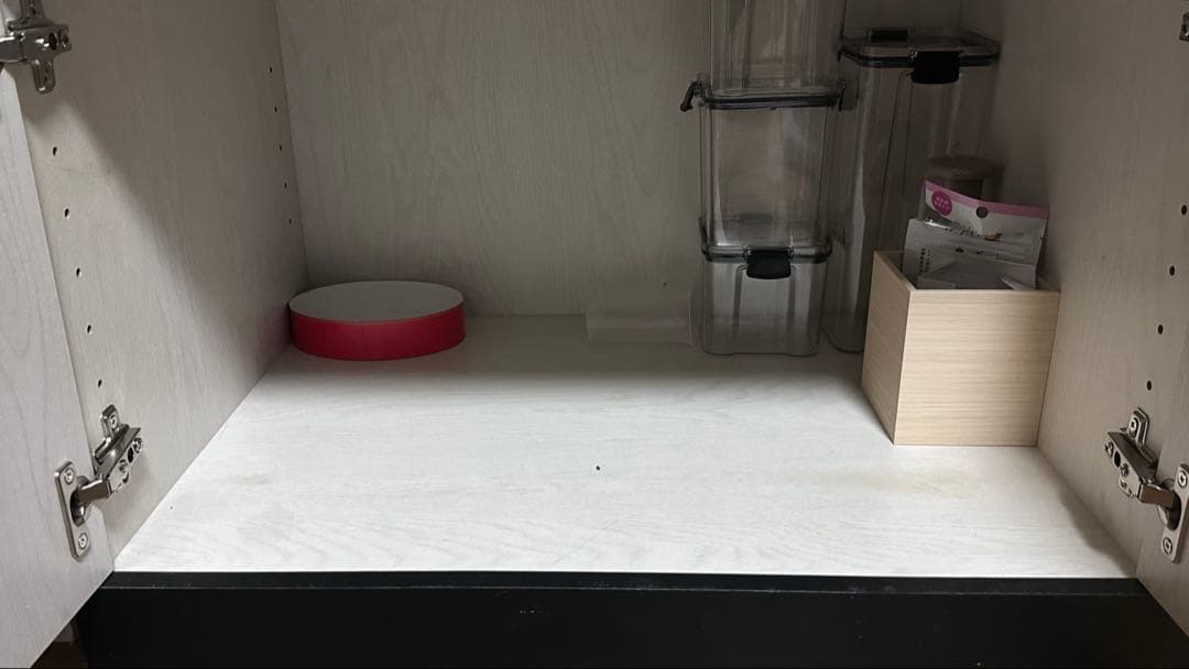 ホワイト木製キッチンカウンター