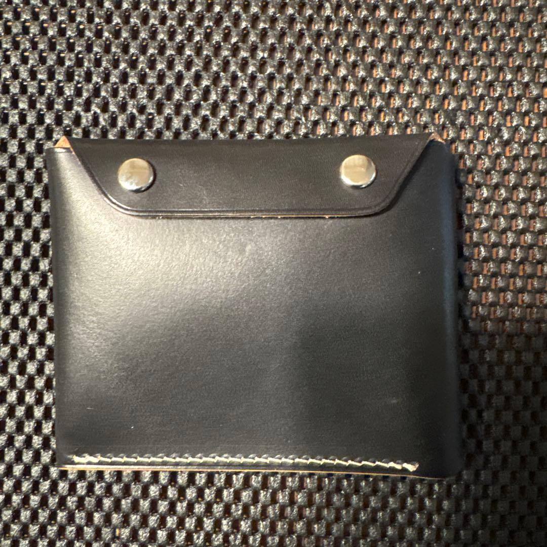 五助屋レザー ライダースミニウォレット改 ブッテーロ 茶芯黒