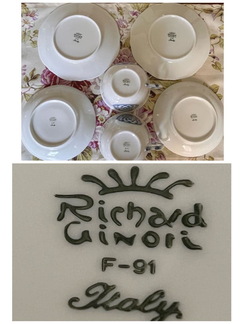 【美品】リチャードジノリ★ミュージオクラシコ★トリオ　ペア