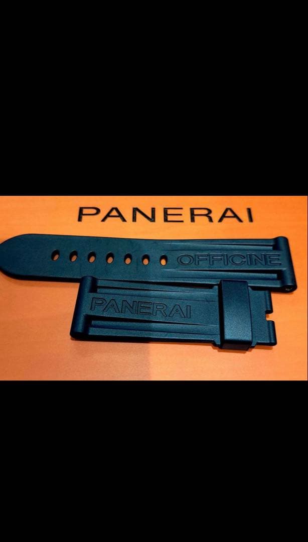 OFFICINE PANERAI オフィチーネ　パネライ　純正　ラバーベルト　黒