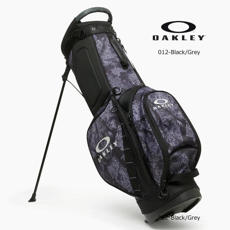 新品 オークリー OAKLEY ゴルフ スタンドキャディバッグ ブラックグレー