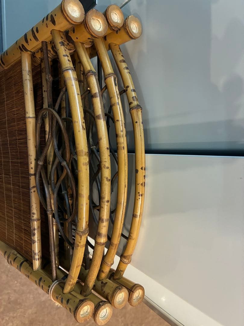 ついたて　衝立　4面　竹製　痛み無し　中古　和風　日本製　パーテーション　室内用