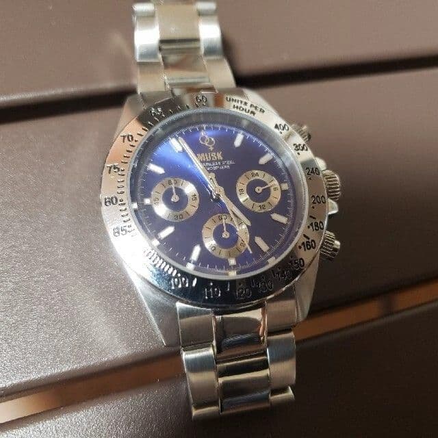 MUSK クロノグラフ メンズ 腕時計 クオーツ