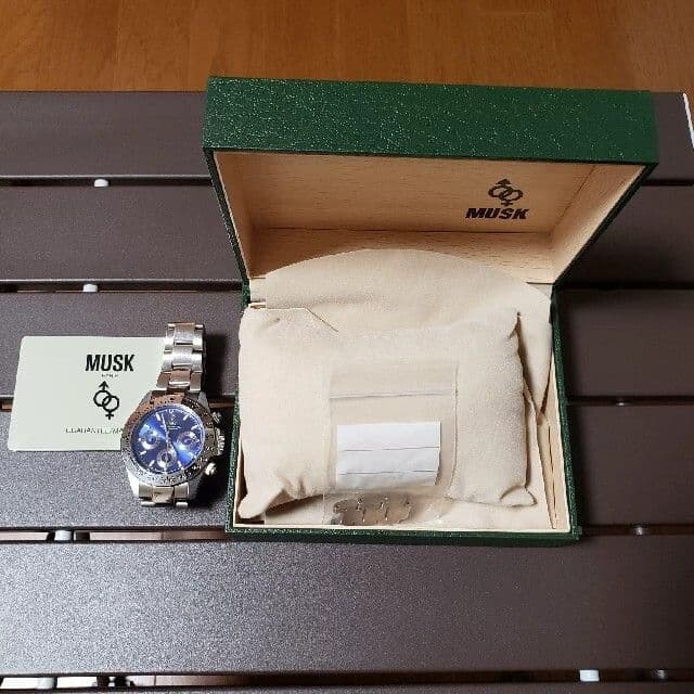 MUSK クロノグラフ メンズ 腕時計 クオーツ