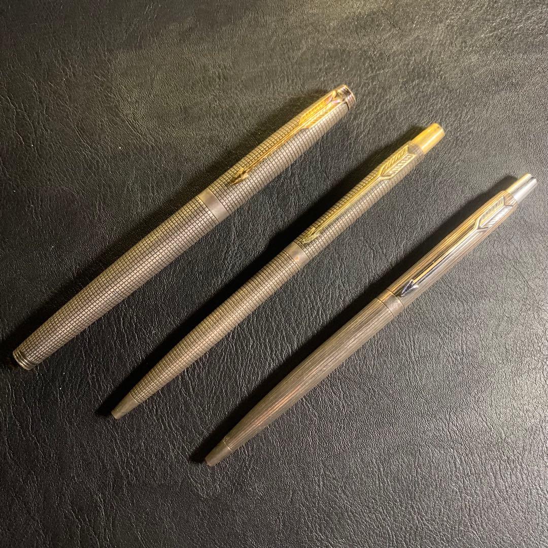 パーカー 75 / クラシック　スターリングシルバー　925　14金　３本セット