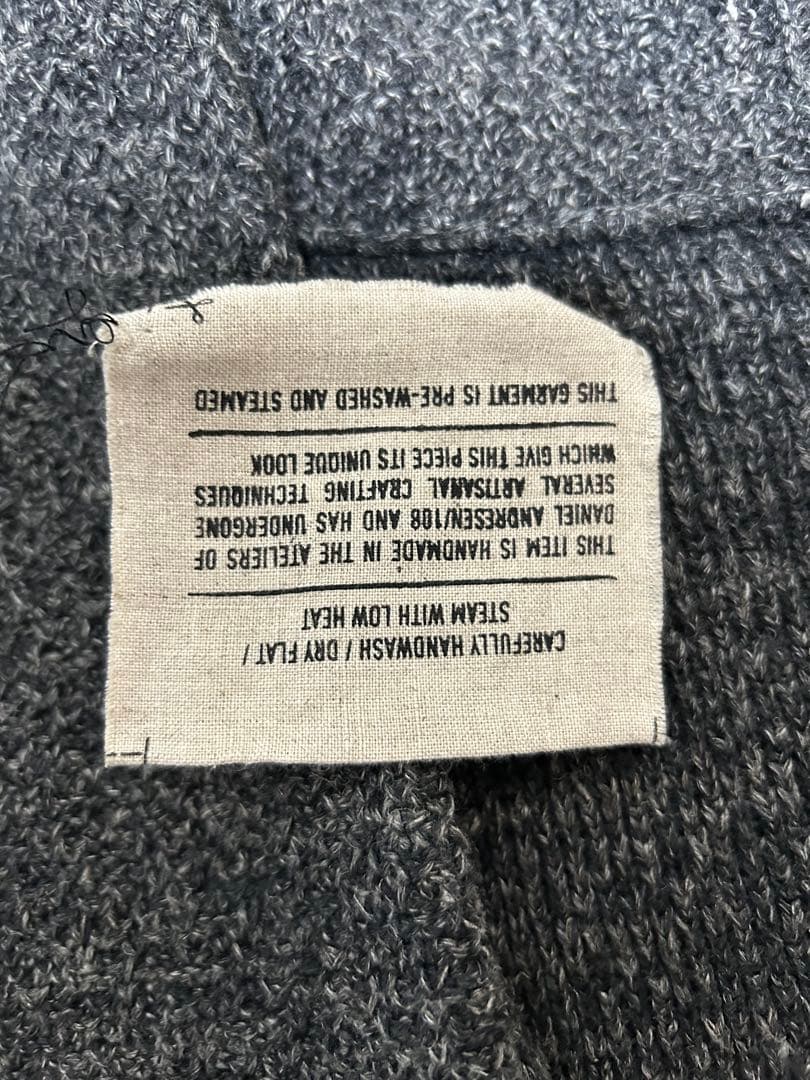 ウールリネンピンニットカーディガンセーター DANIEL ANDRESEN