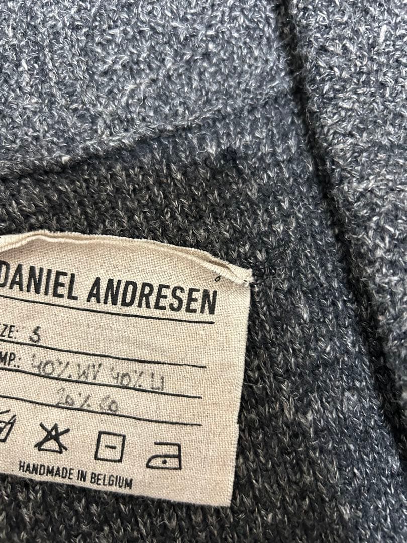 ウールリネンピンニットカーディガンセーター DANIEL ANDRESEN