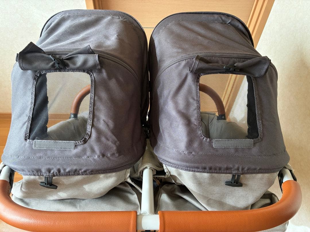 エアバギーココダブルEXフロムバース 双子 グレーブラウン