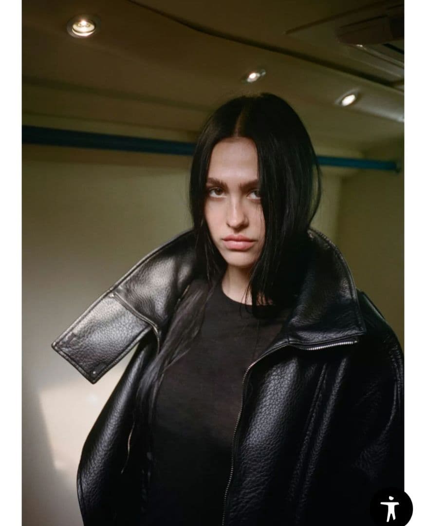 ZARA　フェイクレザーショートジャケット XL ブラック