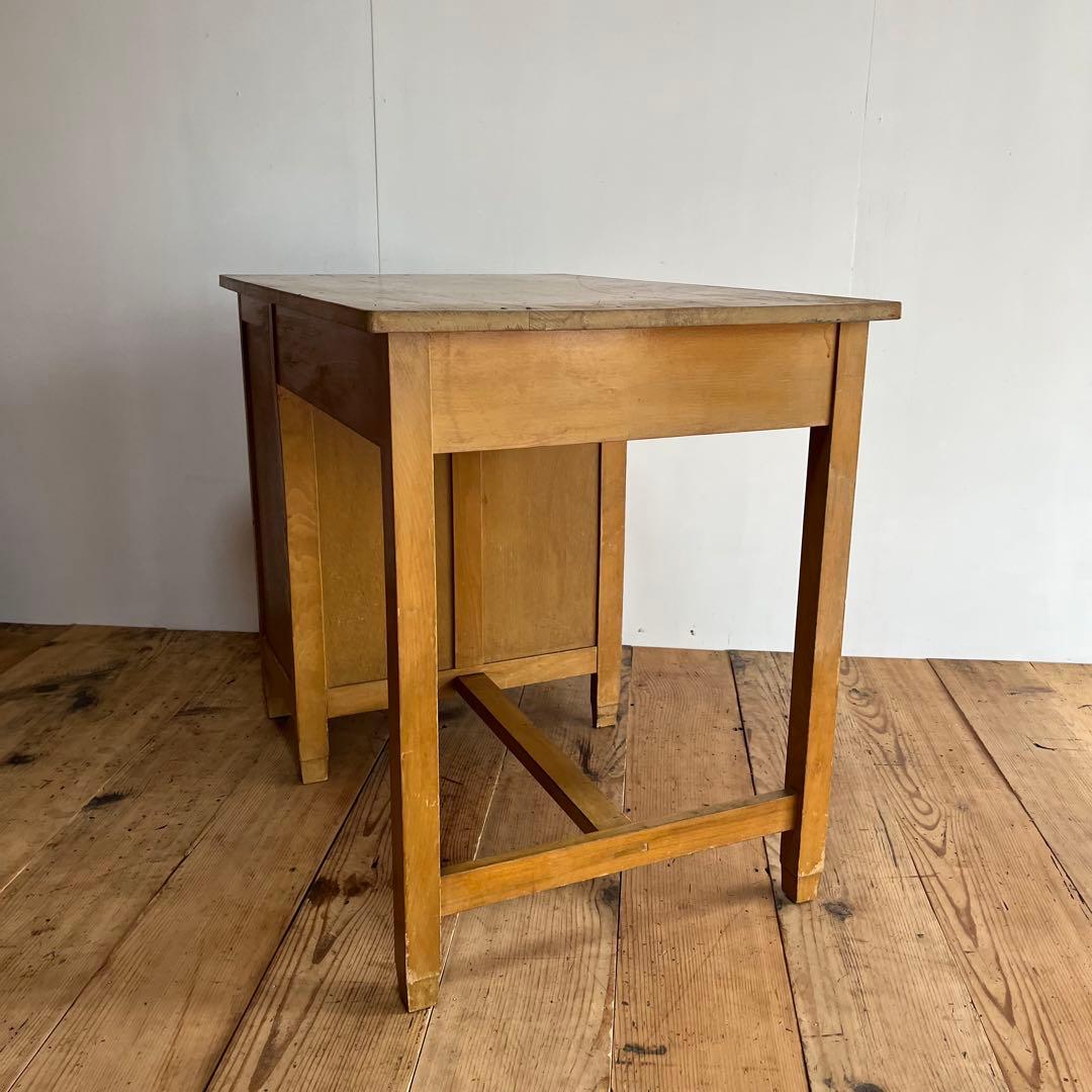 アンティーク 片袖机 デスク テーブル モダン レトロ 《送料込み》