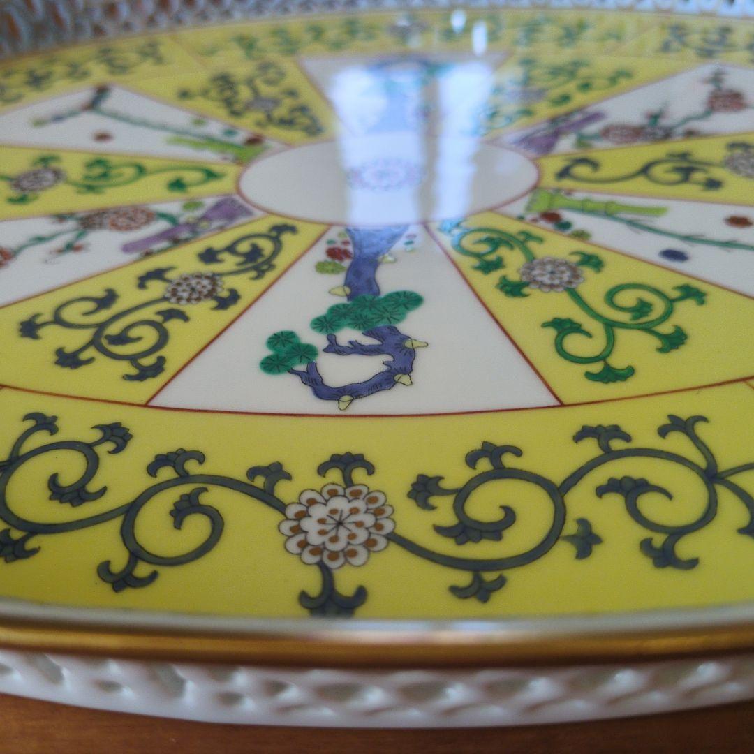 ヘレンドの西安の黄　豪華トレー　シノワズリ