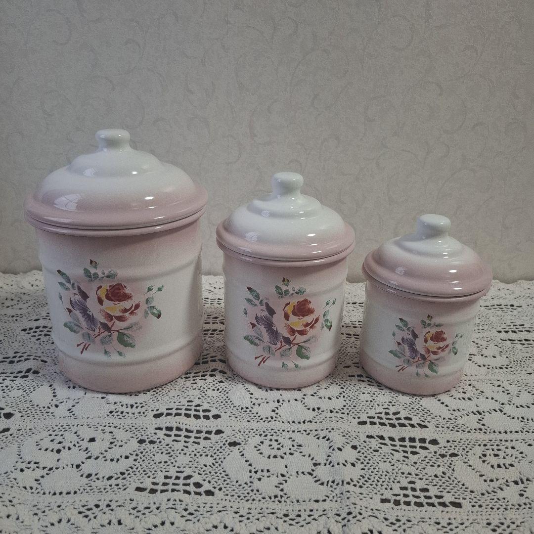 イマン　プリンセスローズ　ビードキャニスターL.M.Sサイズセット