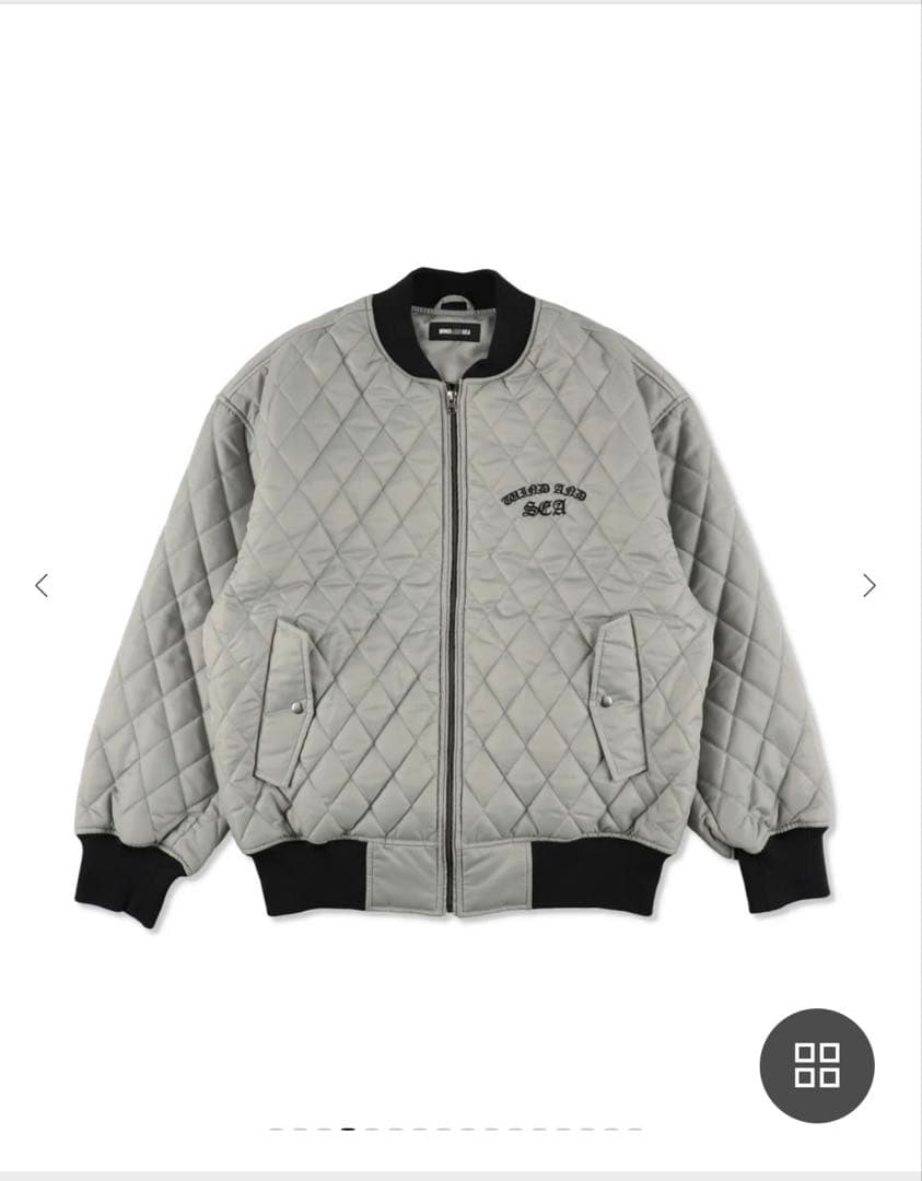 WIND AND SEA グレー MA-1ジャケット