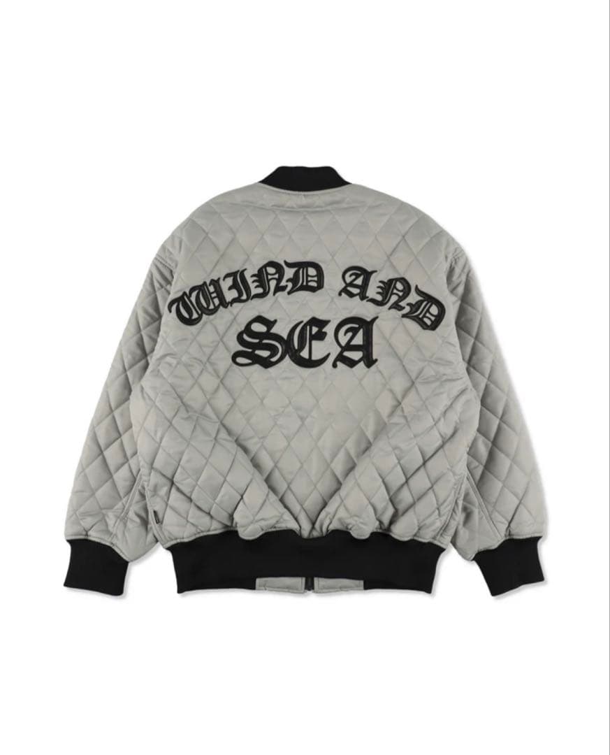WIND AND SEA グレー MA-1ジャケット