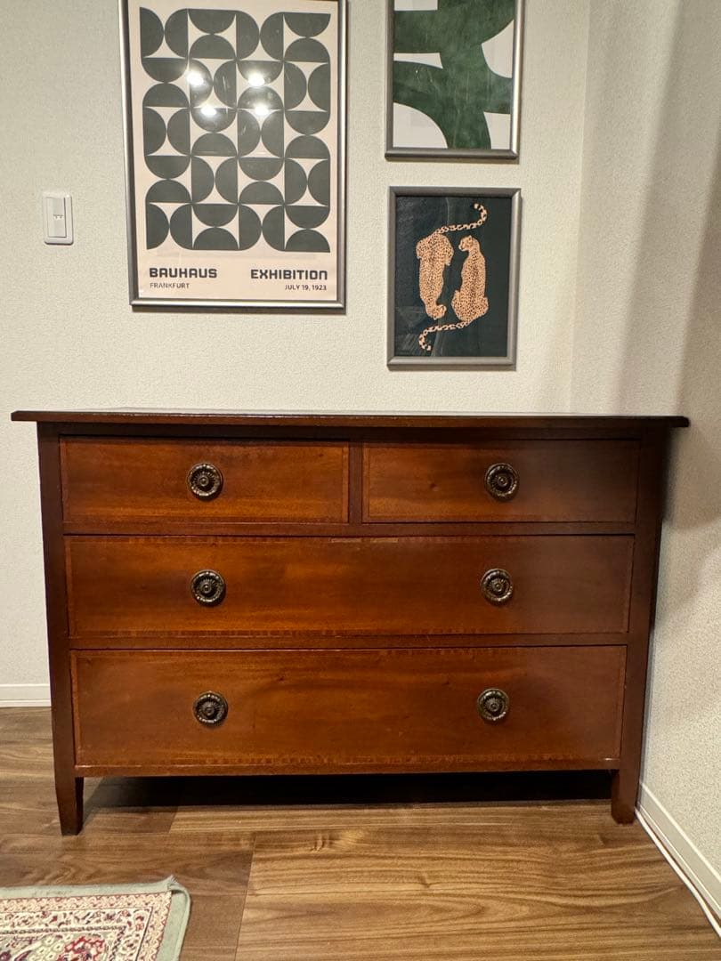 70B マホガニー　アンティーク　キャビネット