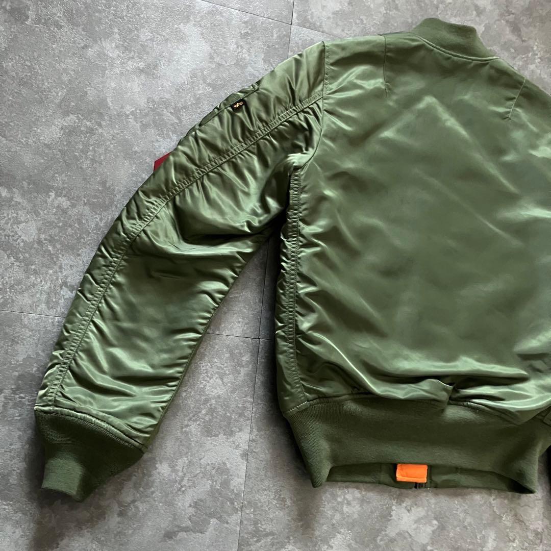 ALPHA MA-1 flight bomber jacket green 短丈