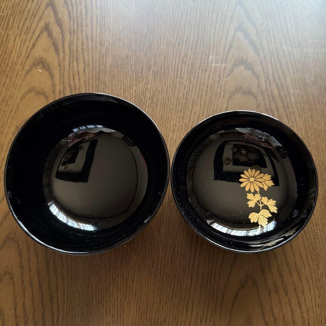 象彦　黒塗り吸物椀