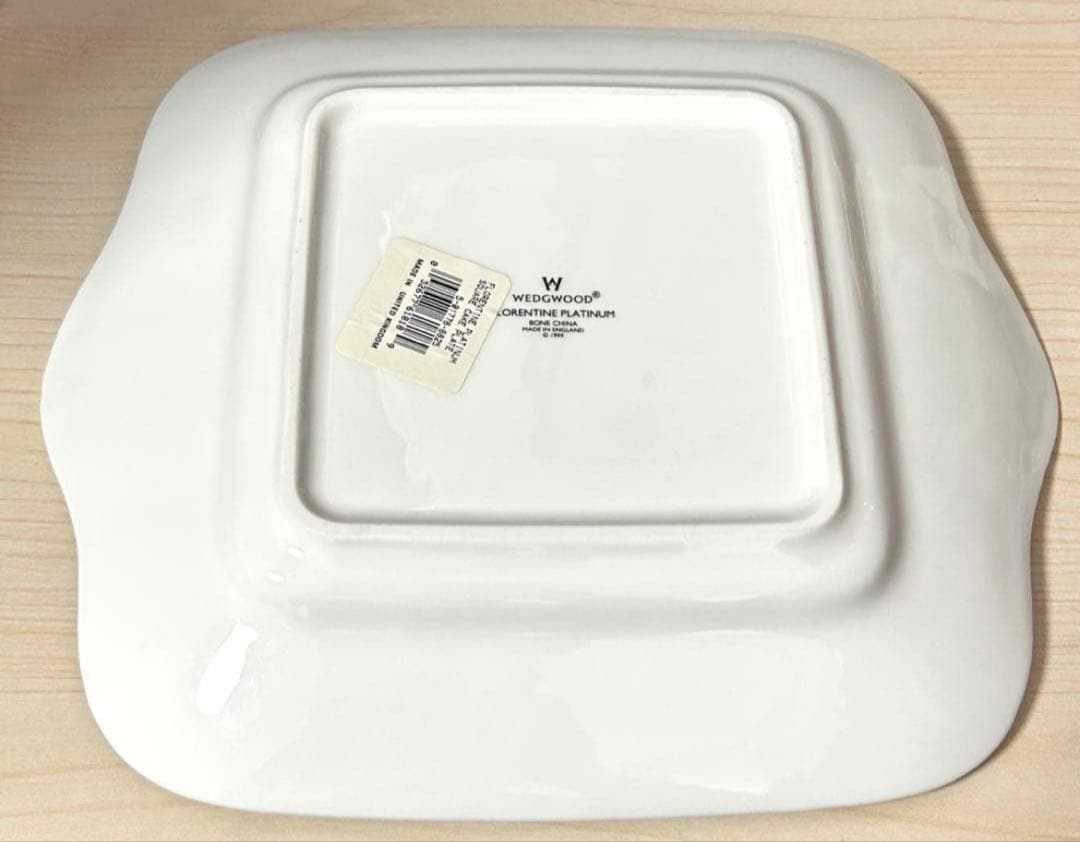 ウェッジウッド　フロレンティーンプラチナ スクエアプレート　未使用品