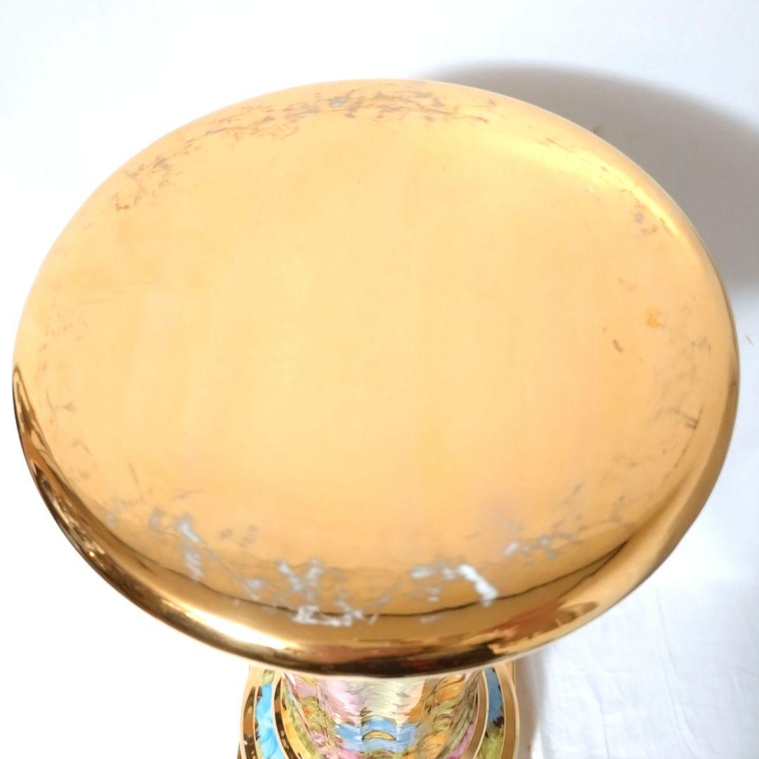 イタリア製　コラム＆ポット　ガーデニングオブジェ　フラワーベース　プランター