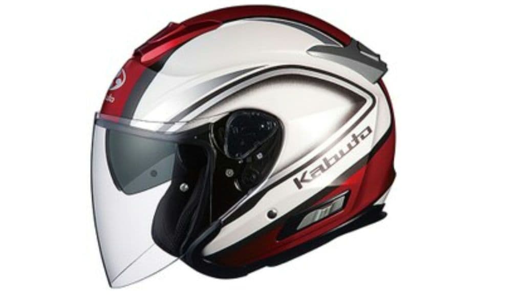 Kabuto ASAGI XL ジェットヘルメット 赤/白