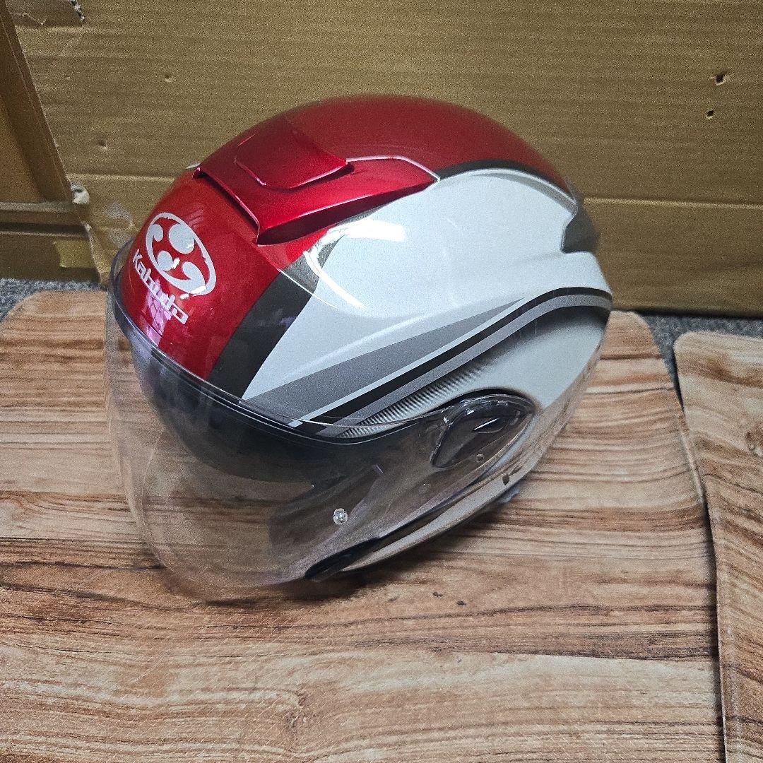 Kabuto ASAGI XL ジェットヘルメット 赤/白