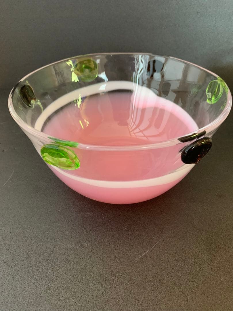 ガラス作家さん作品 ／ガラスボウル3個セット